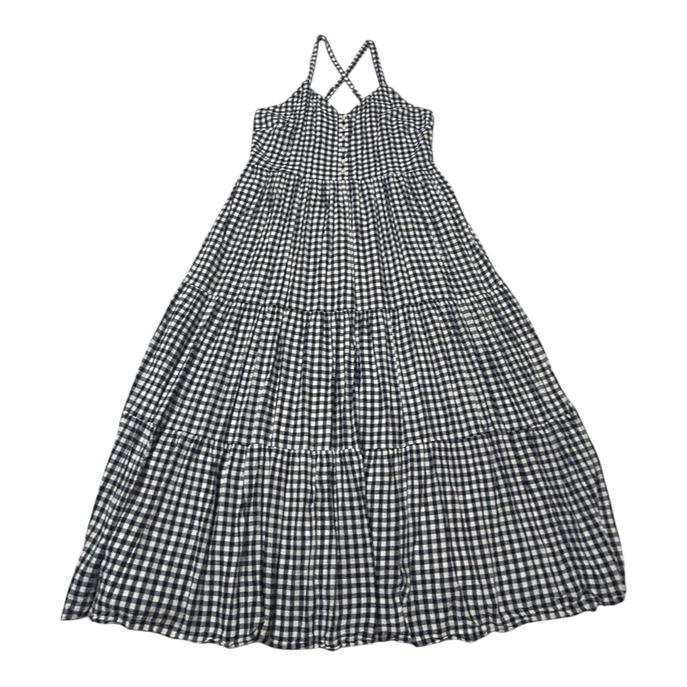 Old Navy Navy and White Midi Dress